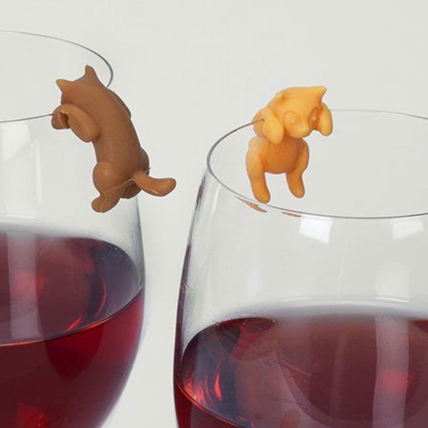 Wine Glass Marker Set- Paws Off™