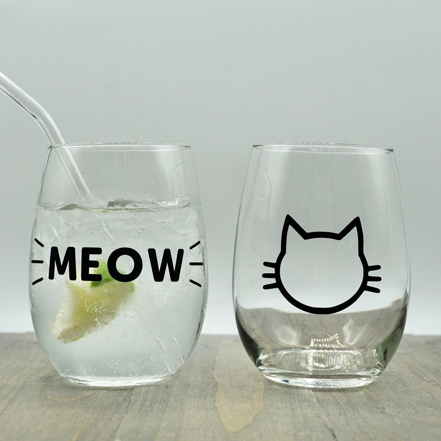 MEOW- Wine/ Cocktail Glass Set (2)